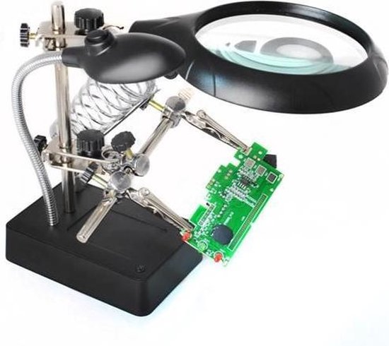 Helping Hand Vergrootglas Sieraden Klem Houder Solderen Stand