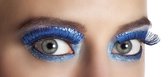 18 stuks: Wimpers Metallic - blauw