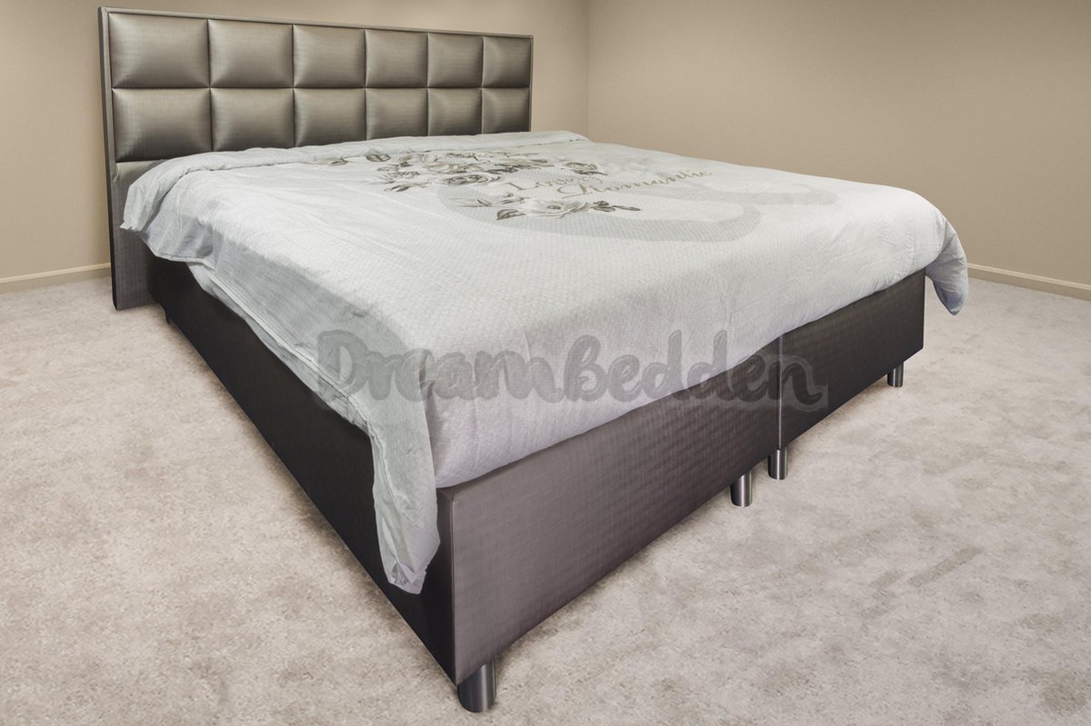 Boxspring 140x220 Valencia Incl. Pocketvering 7-zones matras ca. 25cm Dik