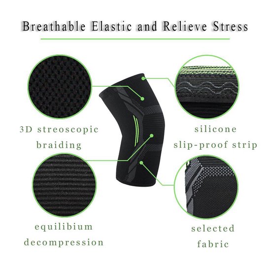 1 Pc Kneepad Bandage Compressie Bretels Sport Knieën Wraps Bandjes Voor 1 Pc Kneepad Bandage Compressie Bretels Sport Knieën Wraps Bandjes Voor