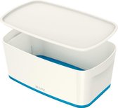 Boîte de rangement Leitz MyBox® - avec couvercle - bleu / blanc