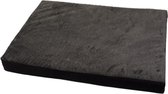 Losse hoes matras teddy grijs/all-weather black maat 1 - 80x55 cm