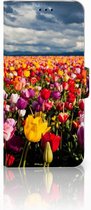 Geschikt voor Samsung Galaxy J6 2018 Uniek Bookcase Hoesje Tulpen