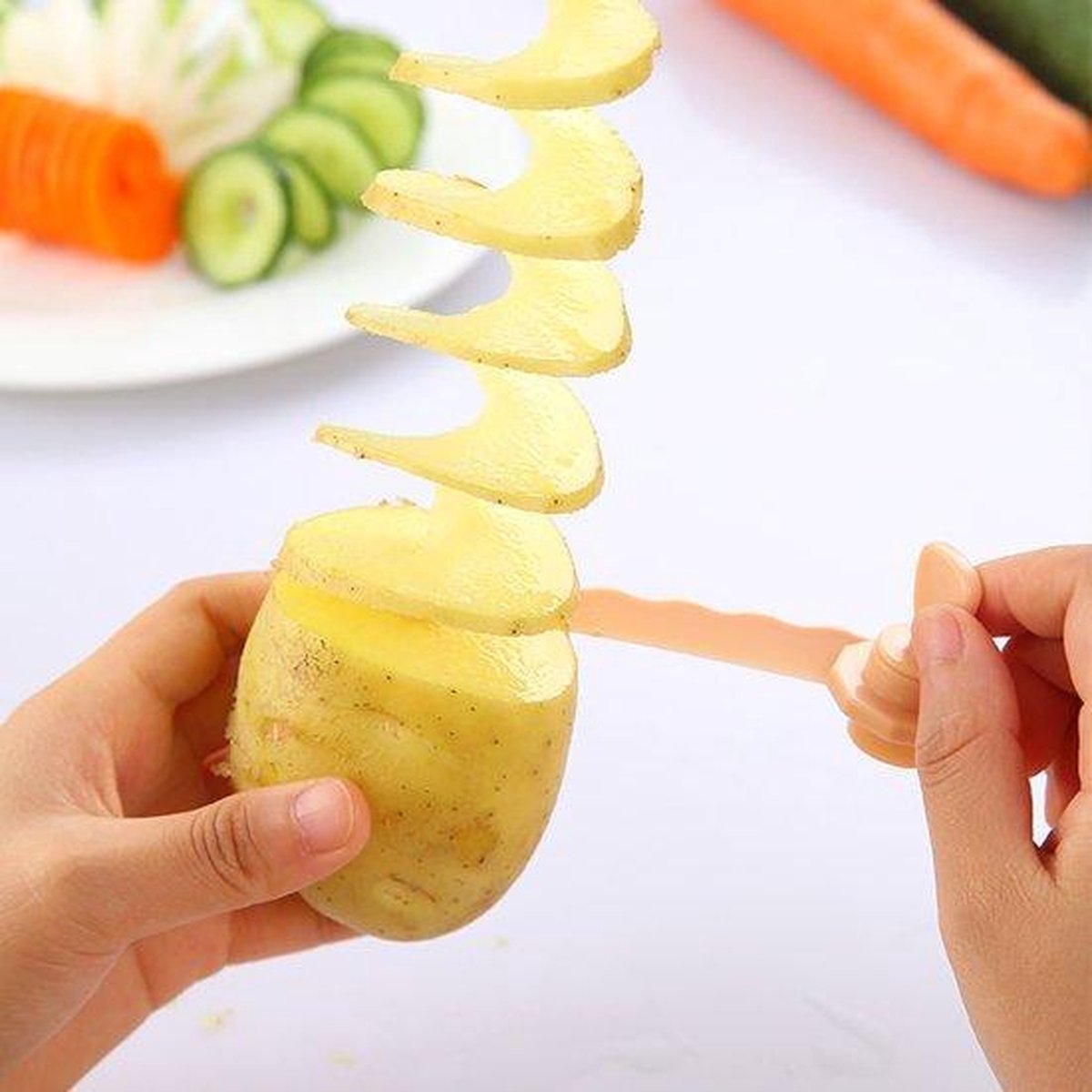Aardappel twister - Aardappel spiraalsnijder - Keuken accesoires -  Keukengadgets | bol.com