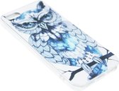 ADEL Siliconen Back Cover Softcase Hoesje voor iPhone 5/5S/SE - Uil