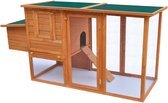 Kippenhok Hout 192 x 75 x 103 cm (Incl Beschermhandschoenen) - kippen hok - Kippen kooi
