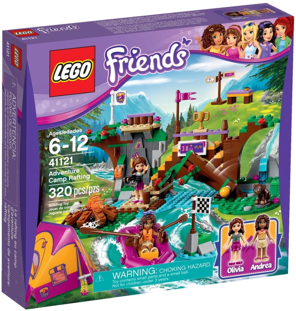 LEGO Friends Rafting à la base d'aventure | bol.com