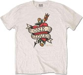 Nas Heren Tshirt -XL- Love Tattoo Creme