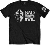 Bad Meets Evil Heren Tshirt -XL- Masks Zwart