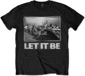 The Beatles Heren Tshirt -XL- Let It Be Studio Zwart