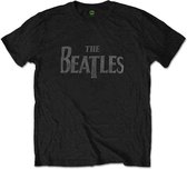 The Beatles Heren Tshirt -M- Drop T Logo Zwart