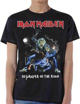 Iron Maiden Heren Tshirt -XL- No Prayer On The Road Zwart