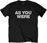 Liam Gallagher Heren Tshirt -M- As You Were Zwart