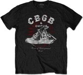 CBGB Heren Tshirt -S- Converse Zwart