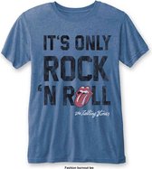 Rolling Stones Heren Tshirt -S- It's Only Rock 'N Roll Blauw