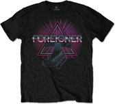Foreigner - Neon Guitar Heren T-shirt - L - Zwart