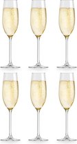 Libbey Atna Champagneglas - 21 cl - 6 stuks - elegant design - hoge kwaliteit - vaatwasserbestendig