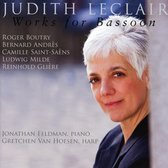 Judy Leclair Gretchen V Hoesen Jona - Works For Bassoon With Piano Or Har (CD)