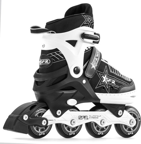 SFR Pulsar verstelbare inline skates - Maat 35.5-39.5 - zwart - Sfr