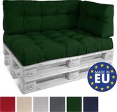 Beautissu Style – Palletkussen Zitkussen Donker Groen 120x80 cm voor Palletbank – Matraskussen Kwaliteit