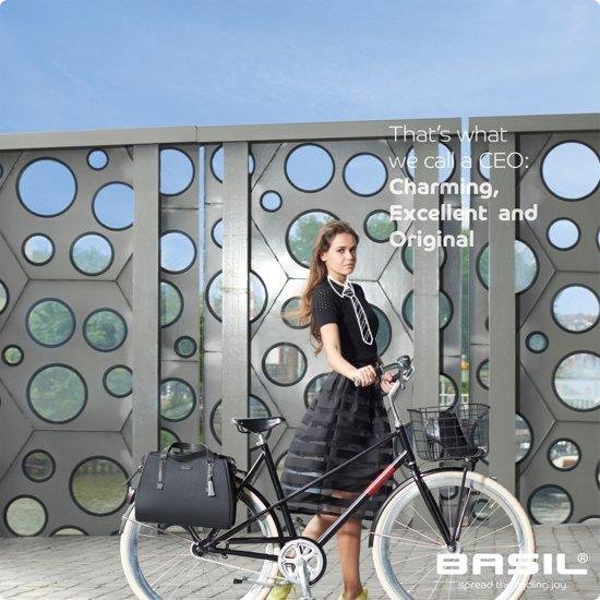 Basil Noir Enkele fietstas - Zwart - 17 Liter - Basil