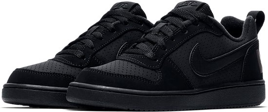 Nike Court Borough Low Bg Jongens Sneakers - Black/Black-Black - Maat 37.5 - Nike