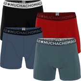 Muchachomalo - Heren - 3-Pack Solid Boxershorts - Multicolor - XXL