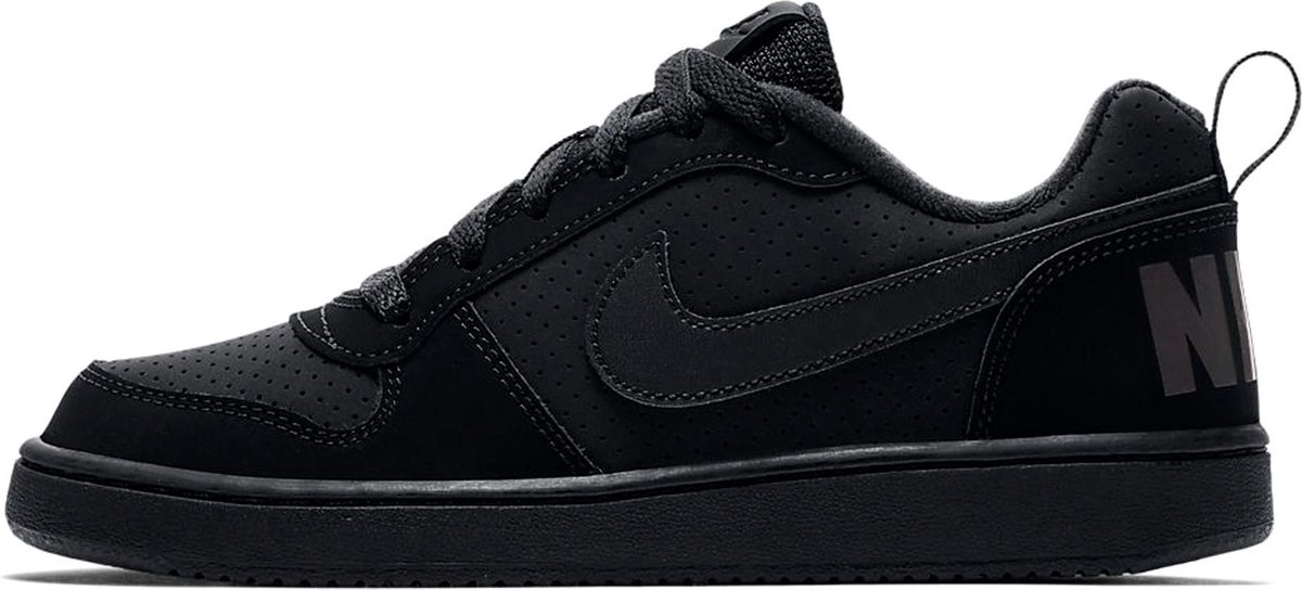 Nike Court Borough Low Bg Jongens Sneakers - Black/Black-Black - Maat 37.5  | bol