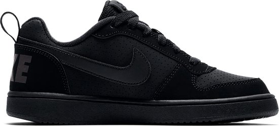 Nike Court Borough Low Bg Jongens Sneakers - Black/Black-Black - Maat 37.5 - Nike