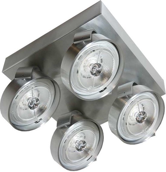 Eigenlijk Spruit loyaliteit Artdelight - Plafondlamp Dutchess 4L Square - Aluminium - 4x LED 15W  2200K-3000K -... | bol.com