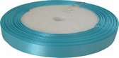 Satijn Lint Aqua 10mm Breed 25 Yard (22,85 Meter) Lang