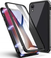 Étui rigide Xtreme pour Apple iPhone XR - Étui métallique - Verre trempé à l'avant et à l'arrière - Fermeture magnétique - Armure antichoc - Hybride 360 degrés