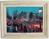 Mobiz Textiel - Wollen 'Tablo Farsh' - Ingelijste tapijten - 70x90 cm