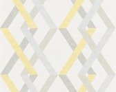 PAPIER PEINT GRAPHIQUE - Beige Jaune Gris - AS Creation Spot 4