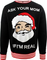 JAP Foute kersttrui - Ask your mom - Kerst - Dames en heren - Kerstcadeau - Maat S