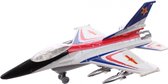 Lg-imports Straaljager F-16 Typhoon Jongens 20 Cm Wit/rood/blauw