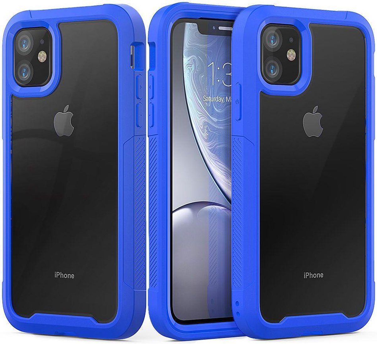 Hoesje Hybride Full Protect Blauw Geschikt voor Apple iPhone 11