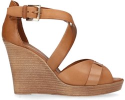 Bruine sandalen met sleehak | bol.com