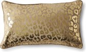 Rivièra Maison Leopard Leather Pillow Cover - Sierkussenhoes - 50x50cm - Goud