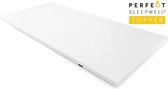 Perfectmatras Traagschuim topper 130x200  – Matrastoppers Nasa Memory Schuim –  Wasbare Hoes Met Aloë Vera – Sleepwell