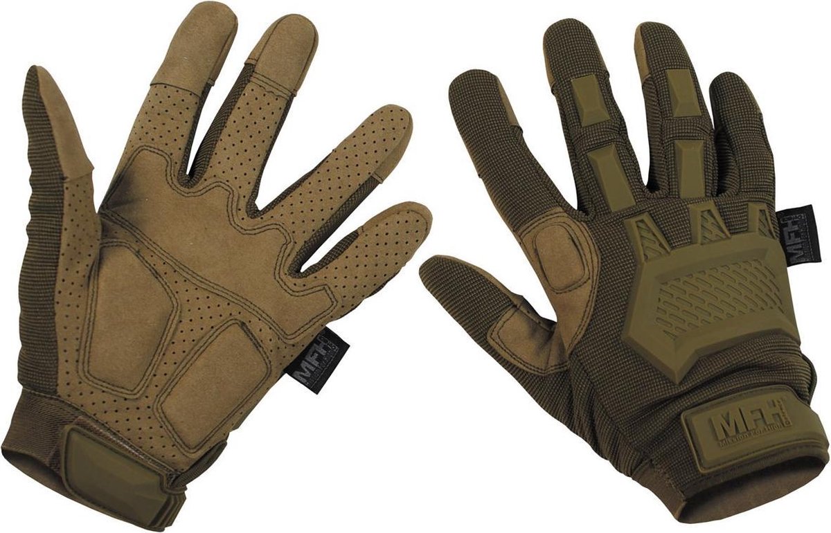 optellen begrijpen vacuüm Tactical handschoenen, 'Action' coyote tan, MAAT L | bol.com