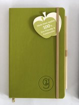 green-goose® Appeel Notitieboekje & Potlood | van gerecycled appelpulp | groen | duurzaam