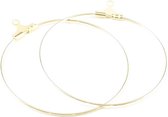 Oorbelringen 40mm goud 2 paar