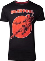 Marvel Deadpool Heren Tshirt -L- Vintage Zwart