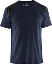 Werkshirt Blåkläder Bi-Colour Donker Marineblauw/Zwart - maat XS