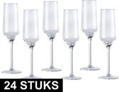 Champagneglas/glazen - 22 centiliter - Drinkglazen - 24 stuks