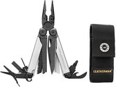Leatherman multitool Wave Plus Black & Silver 18-delig met schede -Zilver
