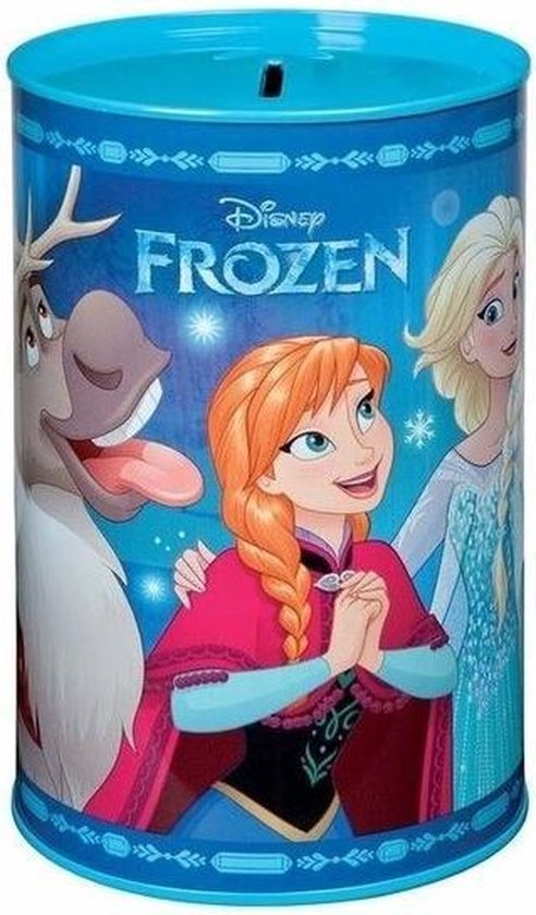 Blauwe Disney Frozen spaarpot blik 15 cm voor meisjes - Cadeau spaarpotten  voor... | bol.com