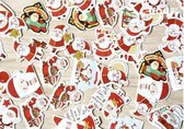 Set van 46 kerststickers Kerstman - Christmas sticker
