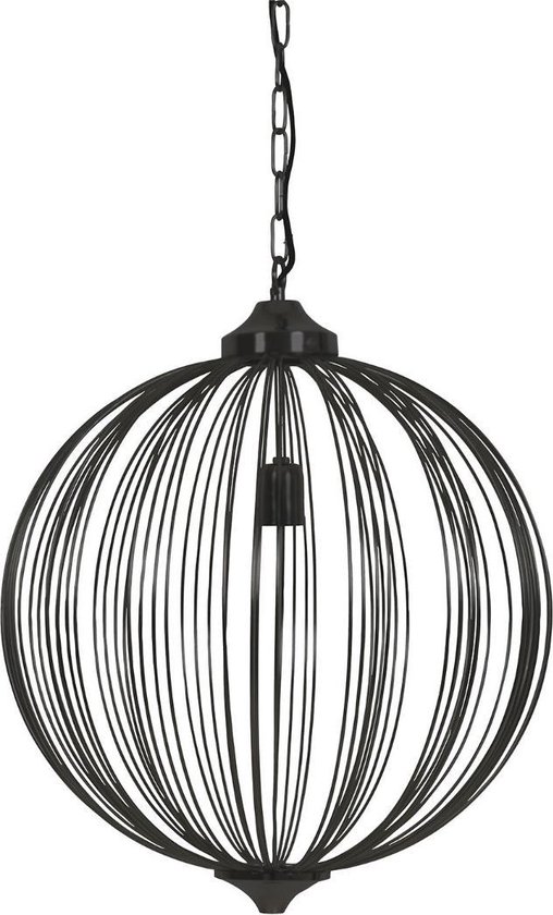 Light & Living Hanglamp Mala M Zwart 60 x Ø50